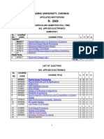 Applied Electronics - 1st Semester Syllabus