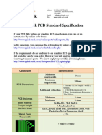 Quick-Teck PCB Standard Specification (Design For Manufacturing)