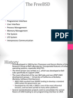 History Design Principles Programmer Interface User Interface Process Management Memory Management File System I/O System Interprocess Communication