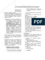 Guia Metodológica para La Elaboración de Un Informe Final de Investigación