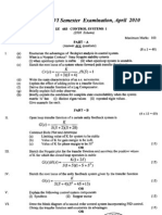 Control Systems I April 2010 (2006 Ad)