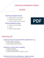 CSC 427: Data Structures and Algorithm Analysis Fall 2004