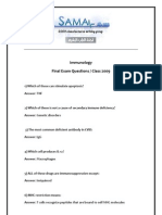 Immunology Final Questions (2010-2011)