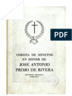 Corona de Sonetos en Honor de José Antonio Primo de Rivera