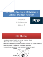 The Atomic Spectrum of Hydrogen Orbitals and SPDF Notation