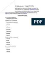 Non-Steroidal Anti Inflammatory Drugs (NSAIDS)