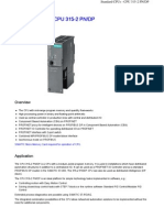 Standard Cpus Standard Cpus Standard Cpus Standard Cpus - Cpu 315 Cpu 315 Cpu 315 Cpu 315 - 2 PN/DP 2 PN/DP 2 PN/DP 2 PN/DP