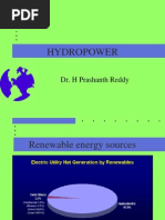 Hydropower: Dr. H Prashanth Reddy