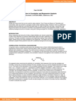 Introduction To Correlation and Regression Analysis: Ian Stockwell, CHPDM/UMBC, Baltimore, MD