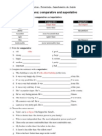 Adjectives - Comparative and Superlative