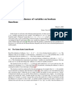 More On The Influence of Variables On Boolean Functions: 8.1 The Kahn Kalai Linial Result