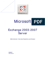 Microsoft Exchange 2003-2007 Admin Interview QA 