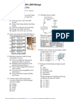 Bank Soal Un Biologi Sma 2009
