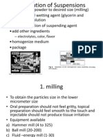 Preparation of Suspensions