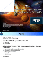 International Cooperation and Public Diplomacy at NASA