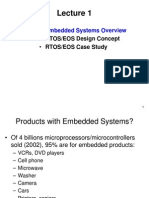 Embedded Systems Overview: - RTOS/EOS Design Concept - RTOS/EOS Case Study