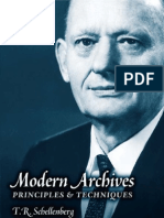 Modern Archives: Principles and Techniques by T R Schellenberg