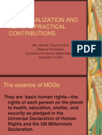 MDG Localization and Aspap's Practical Contributions