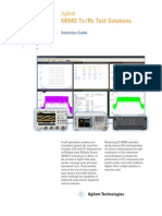 MIMO TX/RX Test Solutions: Agilent