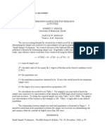 Determining Sample Size For Research Activities