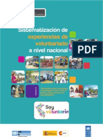 Cuadernillo de Sistematización de Experiencias de Voluntariado A Nivel Nacional - Soy Voluntari@