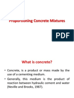 Lecture 1-Proportioning Concrete Mixtures