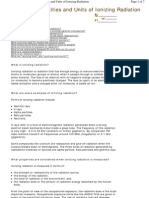 Radiation - Quantities and Units of Ionizing Radiation