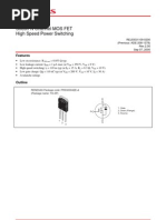 Silicon N Channel MOS FET High Speed Power Switching: Features