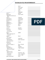 Vocabulary Newenglishfile 2007