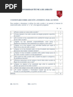 Cuestionario Sobre Adicción A Internet