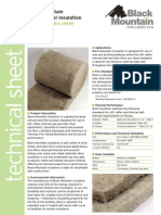 Technical Data Sheet: Black Mountain Natural Wool Insulation