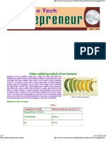 Banana Value Added Products From B.