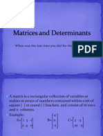 Matrices and Determinants