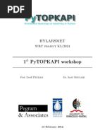 PyTopkapi Tutorial