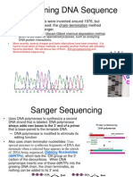 Dna Sequencing (Sanger's Method)