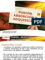 Fusión, Absorción y Adquisición