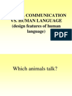 Animal Communication Vs Human Language