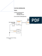 Operation of DG Generator: Engine Ex