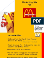 Marketing Mix-Mcdonald's India