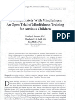 Treating Anxiety With Mindfulness