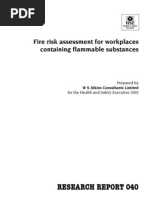 HSE Fire Risk Assessment Flammable Substances RR40 2000 PDF