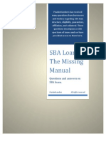 SBA Loans - The Missing Manual