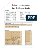 86 - Cutting Diagram - Table Saw Thickness Sander