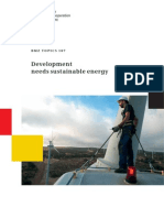 Development Needs Sustainable Energy: BMZ Topics 187