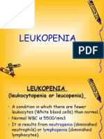 Leukopenia or Decreased White Blood Cells