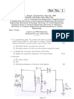 Electronic Devices and Circuits 2008 Question Paper