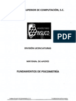 Fundamentos de Psicometría, Insuco