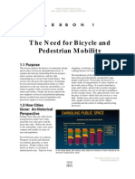 The Need For Bicycle and Pedestrian Mobility: 1.1 Purpose