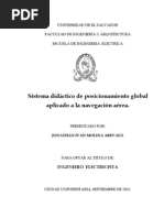 Sistema Didáctico de Posicionamiento Global Aplicado A La Navegación Aéreo