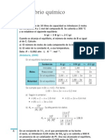 Quimica Ejercicios Resueltos Soluciones 2º Bachillerato Equilibrio Quimico